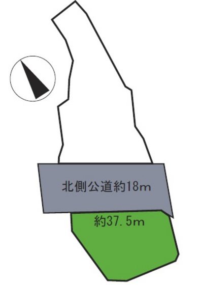 小比内3丁目土地 間取図・土地図