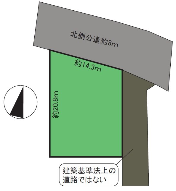 大開3丁目　土地 間取図・土地図