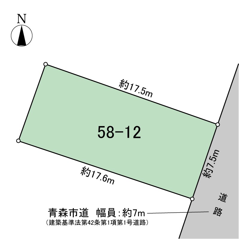 旭町1丁目売地 間取図・土地図
