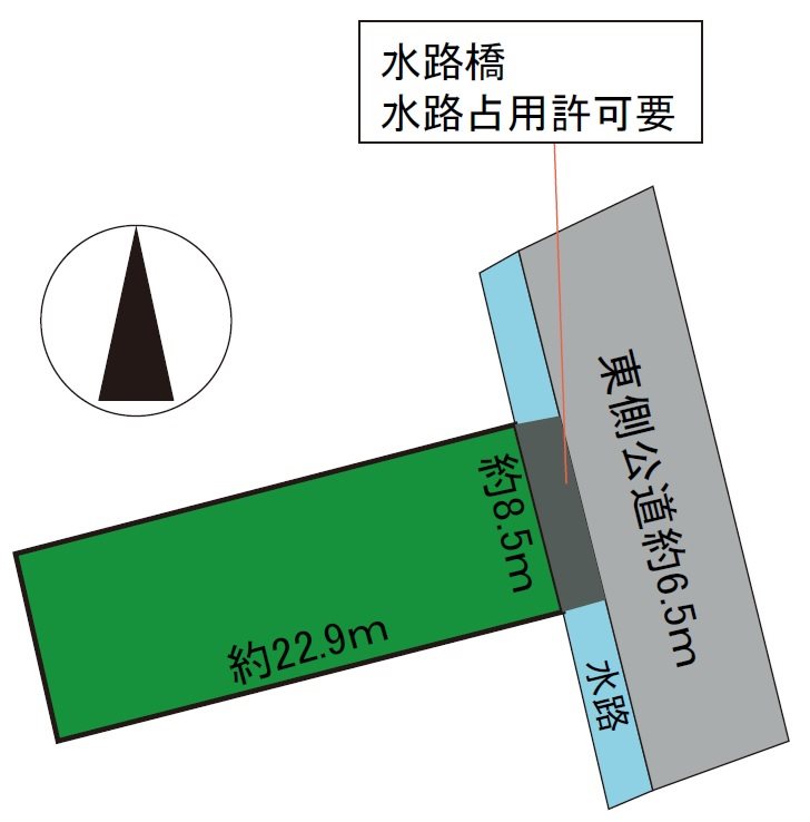 城東北3丁目土地 間取図・土地図