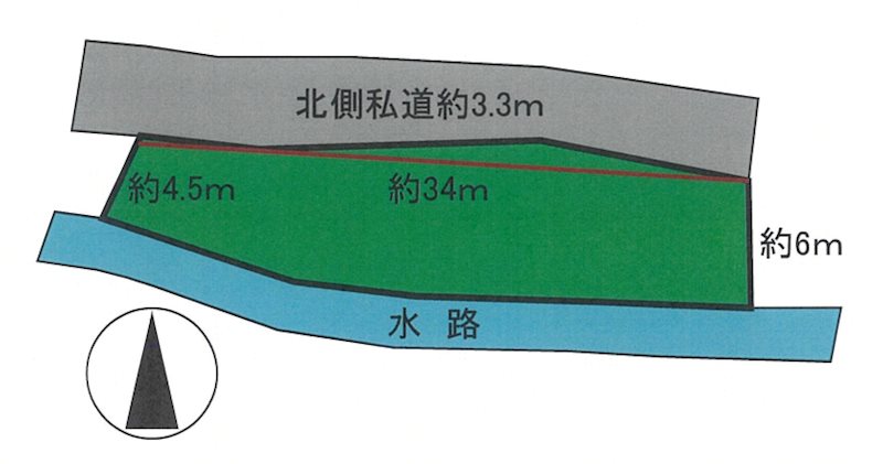 青森県弘前市薬師堂熊本23 間取図・土地図