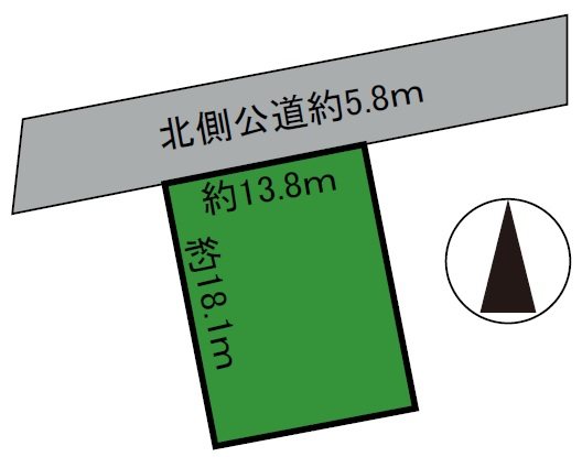 大町1丁目土地 間取図・土地図