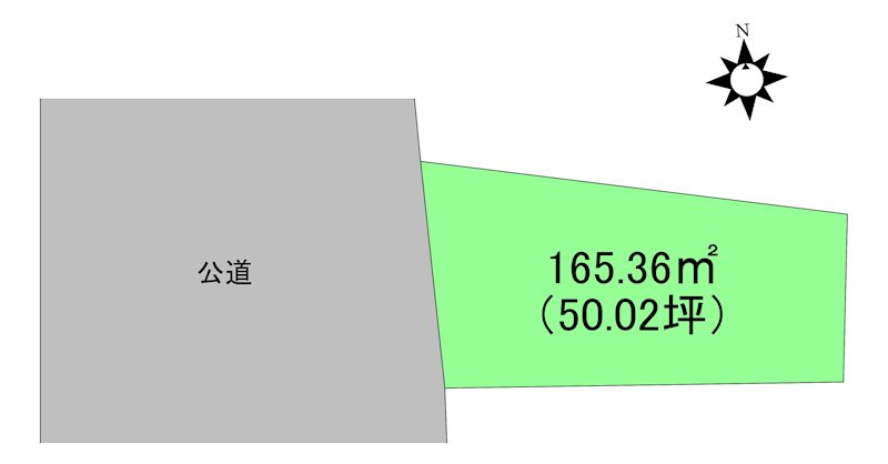 八戸市吹上5丁目　売土地 間取図・土地図