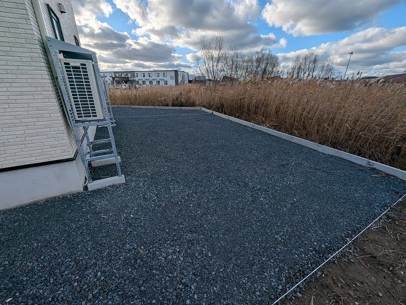 サンヴィラージュ木造末広No.2　分譲住宅 現地写真（庭）