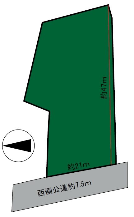 板柳町横沢西岡部62番1土地（建物付き） 間取図・土地図