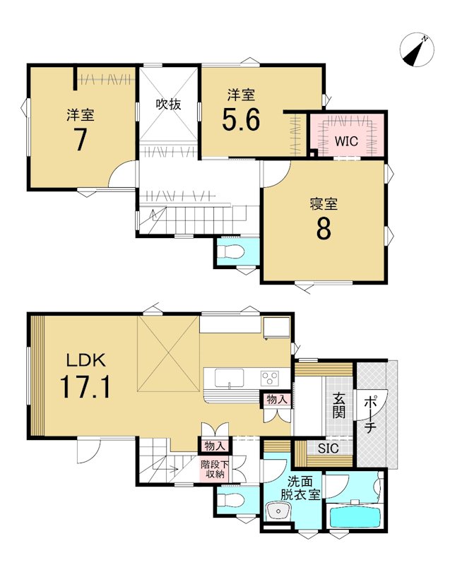 sunny spot 下長3丁目 間取図・土地図