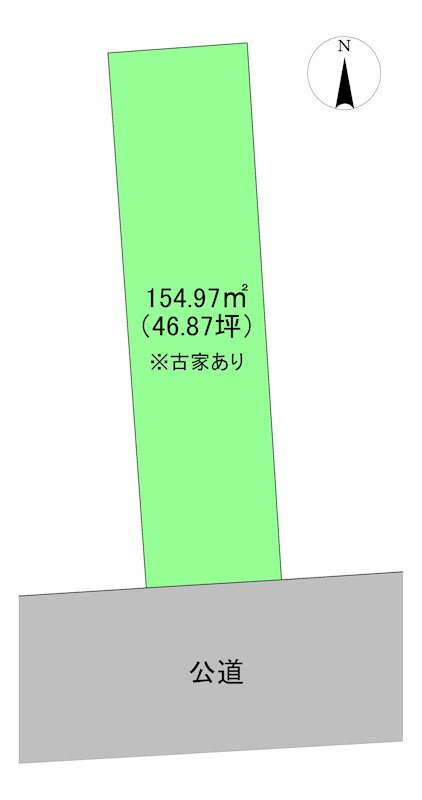 八戸市江陽4丁目　売土地 間取図・土地図