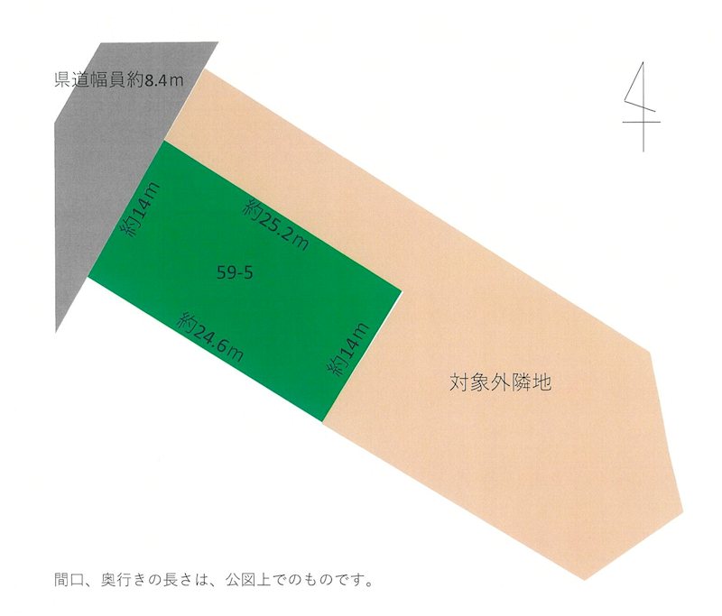 ■商談中　藤崎武元売地 間取図・土地図
