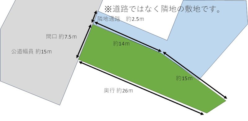 五所川原市字敷島町51-6　土地 間取図・土地図