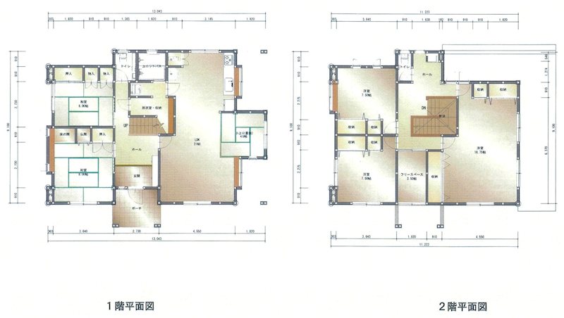 桜ケ丘4丁目中古住宅 間取図・土地図