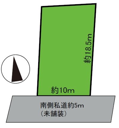 茂森新町1丁目11番3土地 間取図・土地図