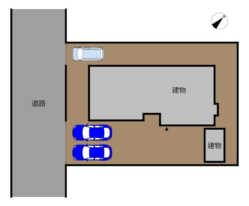 上北郡六戸町小松ケ丘4丁目　中古戸建 区画図