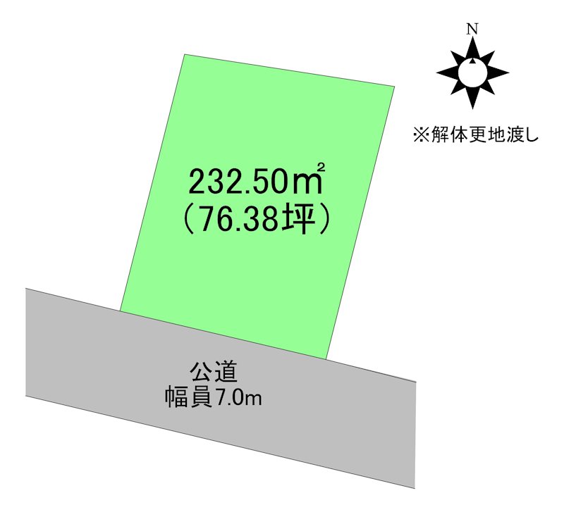 青森県八戸市妙油久保 区画図