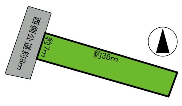 北横町81番売土地 間取図・土地図