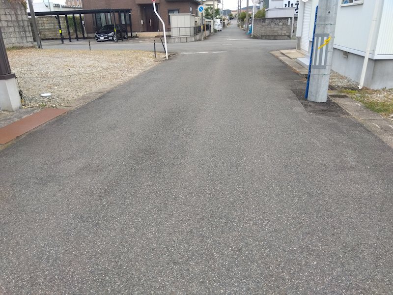 御成町二丁目土地 現地写真（前面道路含む現地写真）