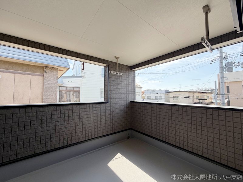 八戸市小中野第7　4号棟 現地写真（バルコニー）