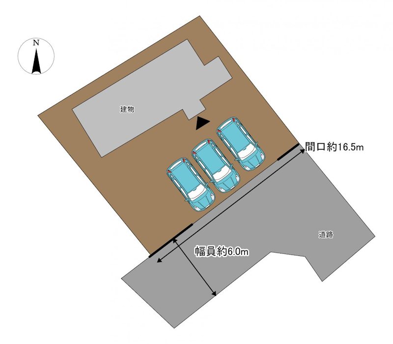 三戸郡三戸町大字同心町字古間木平　中古戸建 区画図