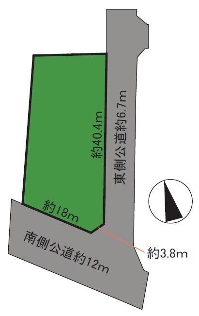 青森県弘前市城西２丁目7番1 間取図・土地図