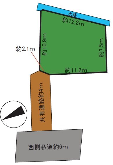 西ケ丘町土地 間取図・土地図