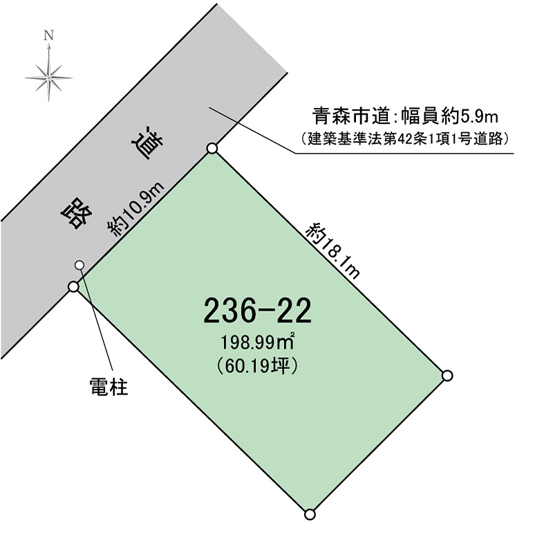 安田近野売地 間取図・土地図