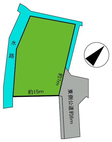 藤崎町榊亀田土地 間取図・土地図