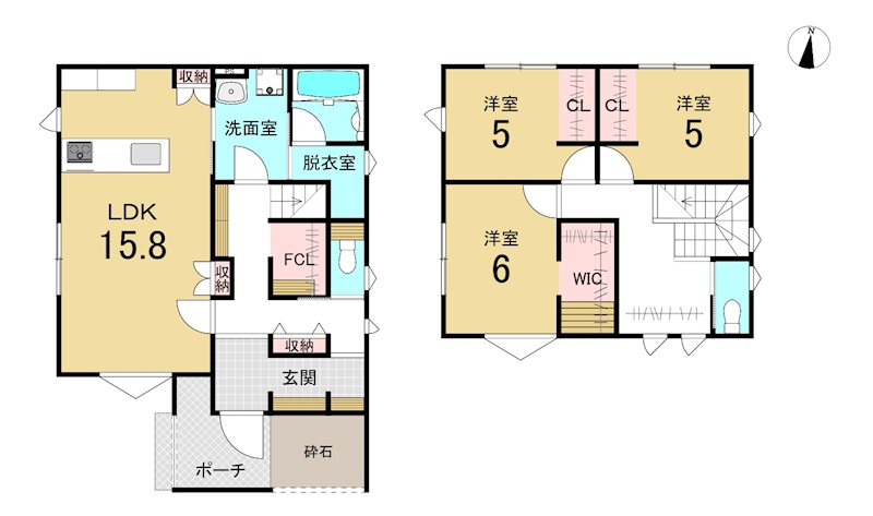 八戸市根城9丁目　新築分譲住宅 間取図・土地図