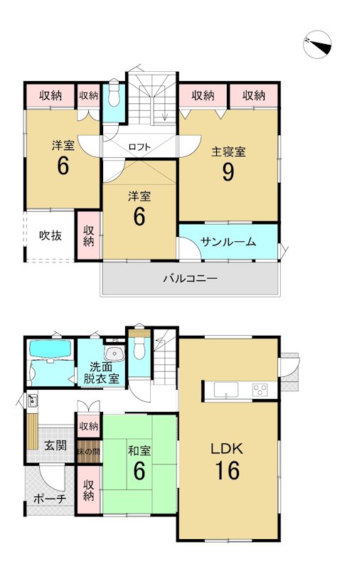 八戸市大字長苗代字下碇田　中古戸建 間取図・土地図