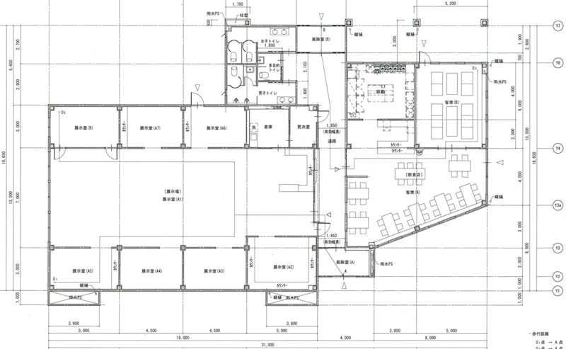 五所川原市大町509-3店舗、駐車場 間取図・土地図