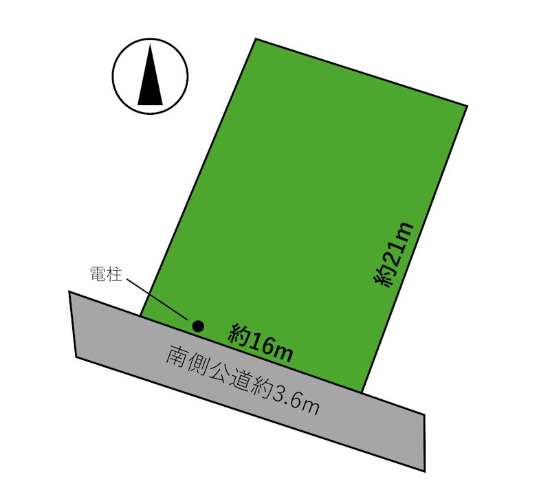 大鰐字前田土地 間取図・土地図