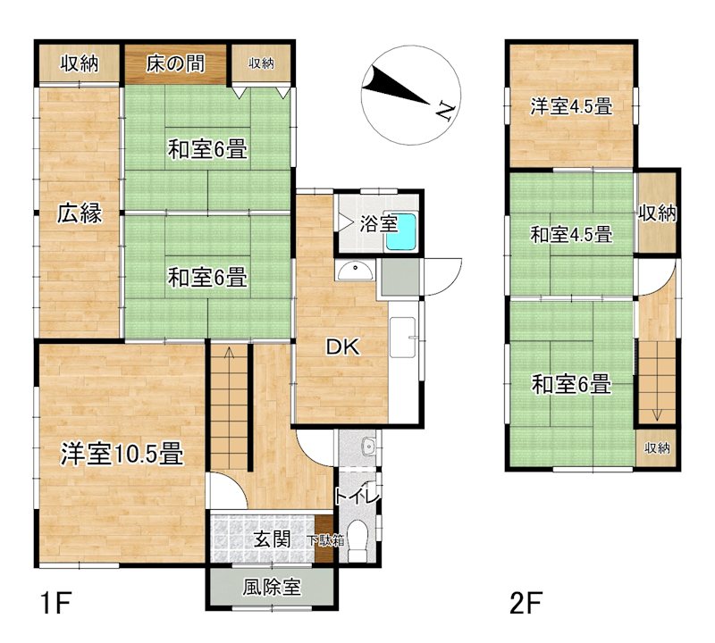 弘前市南富田町売地 間取図・土地図