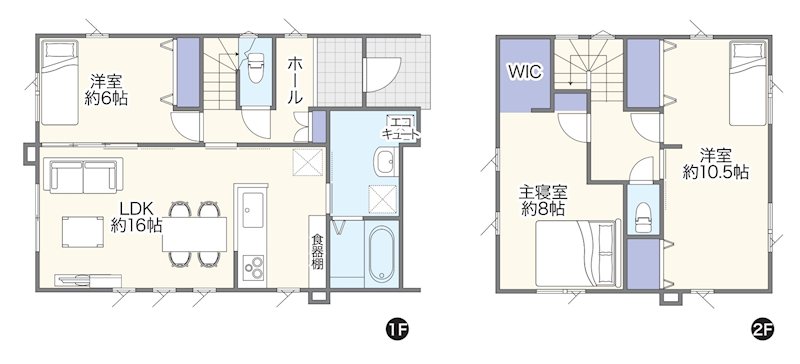 サンヴィラージュ唐笠柳No.８　新築住宅 間取図・土地図