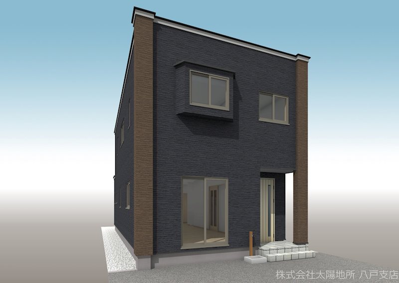 八戸市根城7丁目　B棟 完成予想図（外観）