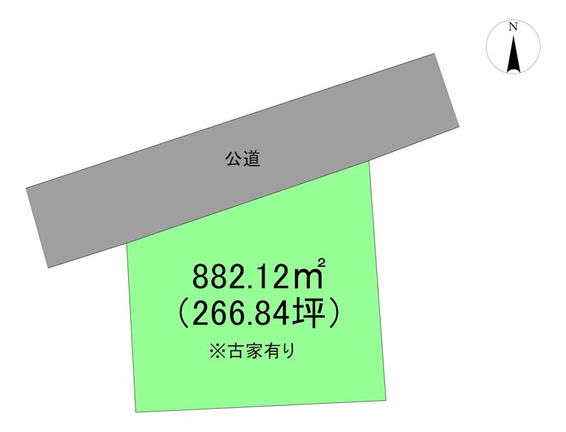 上北郡六戸町字犬落瀬字柳沢　売土地 間取図・土地図