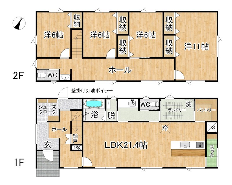 青森県青森市金沢５丁目 間取図・土地図