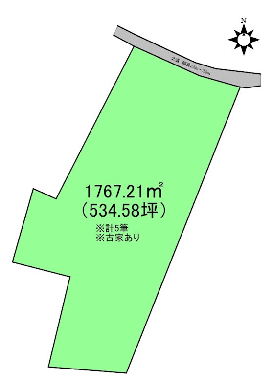 八戸市類家2丁目　売土地 間取図・土地図