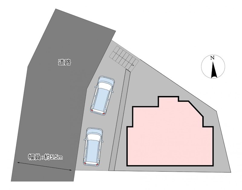 八戸市根城7丁目　中古戸建 全体区画図
