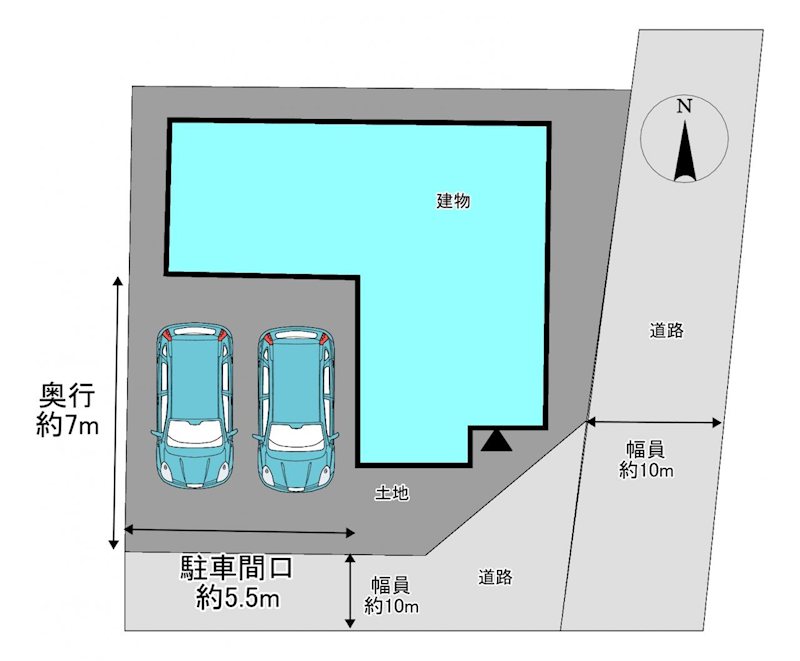 八戸市諏訪3丁目　中古戸建 全体区画図