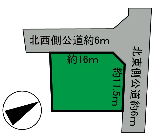 桜ケ丘2丁目土地 間取図・土地図