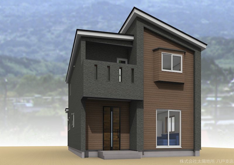 八戸市下長3丁目　建売住宅 完成予想図（外観）