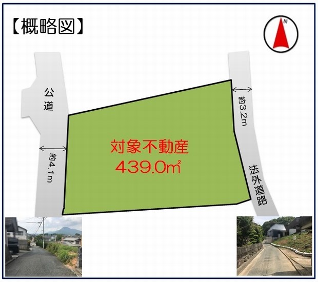 筑紫野市大字阿志岐　土地 間取図・土地図