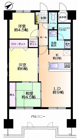 ロワールマンション青葉　EAST棟 間取図・土地図