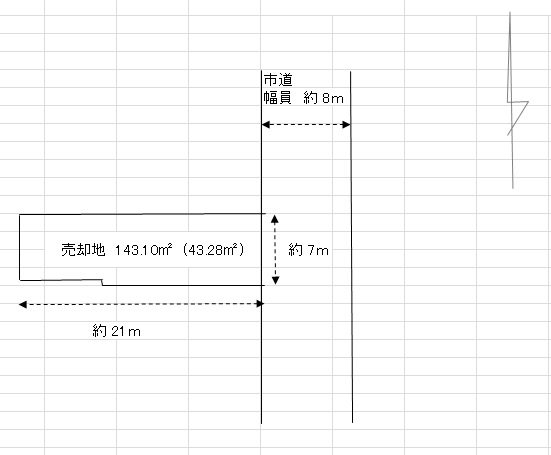 宮城様　小田井町土地 間取図・土地図