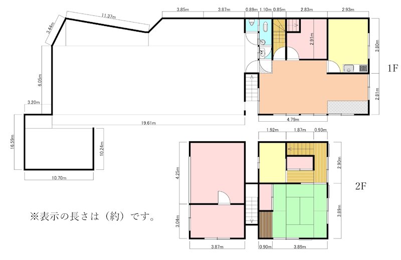 豊岡市塩津町207-3 間取図・土地図