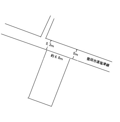 兵庫県豊岡市塩津町 間取図・土地図