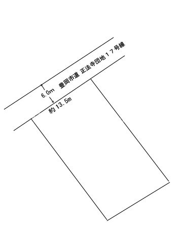 坪内様正法寺土地 間取図・土地図