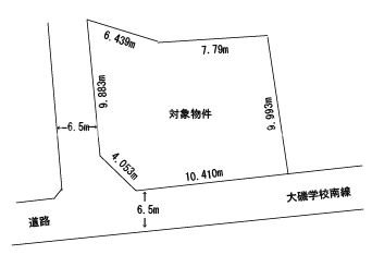 兵庫県豊岡市大磯町 間取図・土地図