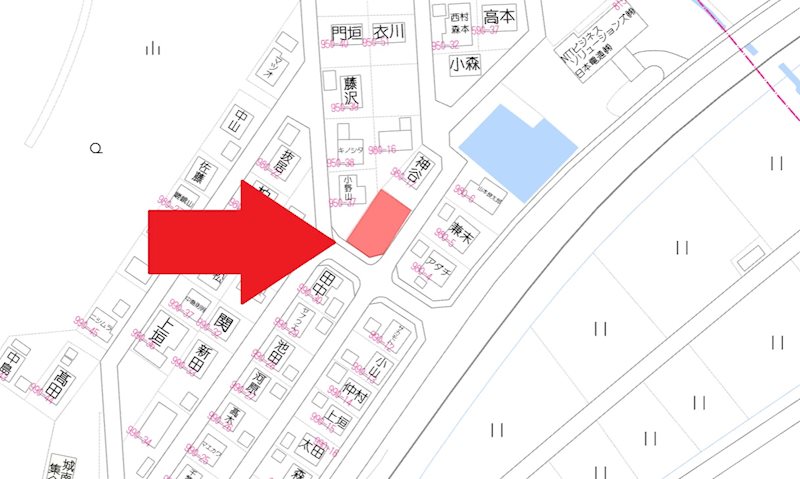 兵庫県朝来市和田山町久世田城南台 間取図・土地図
