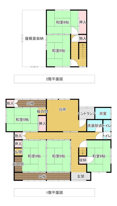 兵庫県朝来市山東町粟鹿 間取図・土地図