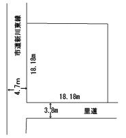 兵庫県豊岡市幸町 間取図・土地図