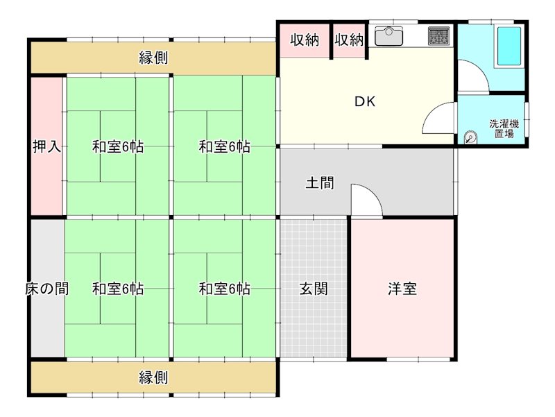 京都府福知山市大江町金屋 間取図・土地図